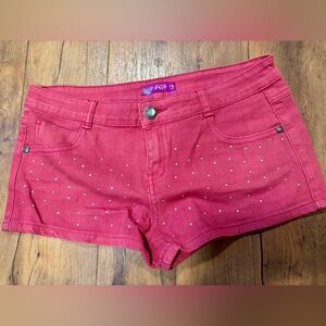 Pink Girl’s 12 yr. Shorts with jewel accents